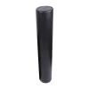 NineFit Basics High Density Round Foam Roller Balance Portable Yoga Column Equipment for Home Gym Fitness Indoor Sports, Black, 15cmx90cm view 1