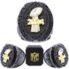 noblehead Fantasy Football Ring 2024| Heavy FFL Champion Ring | Gold Silver Tone Plated Award Trophy for Fantasy Football League Winner (seven, size 8) view 1