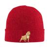 WYIMONTEX American Bully Winter Beanies for Men and Women, Soft Warm Knitted Hats, ski Socks, Cuffed Hats Red view 1