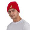 WYIMONTEX American Bully Winter Beanies for Men and Women, Soft Warm Knitted Hats, ski Socks, Cuffed Hats Red view 4
