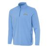 Antigua Men's Powder Blue Los Angeles Chargers Perilous Quarter-Zip Pullover Top view 1
