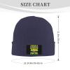 Bigfoot is Often Confused with Sasquatch Yeti Never Complains Beanie Hat for Men Women Beanies Warm Cozy Knitted Skull Caps Navy Blue view 2