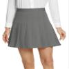 EXCHIC Women's High Waist Pleated Skater School Tennis Skirts (Deep Gray, XL) view 2