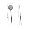 ASAKKURA Travel Cutlery Portable Silverware Lunch Utensil Fork Spoon Camping Silverware Outdoor Camping Cutlery Kit Black view 4