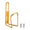 HARFINGTON Bicycle Water Bottle Cage 5.7" Lightweight Aluminum Basic Bike Universal Water Bottle Holder Mount with Screws for MTB Mountain Road Gravel, Yellow view 1