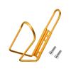 HARFINGTON Bicycle Water Bottle Cage 5.7" Lightweight Aluminum Basic Bike Universal Water Bottle Holder Mount with Screws for MTB Mountain Road Gravel, Yellow view 3
