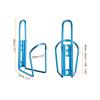 HARFINGTON Bicycle Water Bottle Cage 5.7" Lightweight Aluminum Basic Bike Universal Water Bottle Holder Mount with Screws for MTB Mountain Road Gravel, Blue view 2