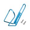 HARFINGTON Bicycle Water Bottle Cage 5.7" Lightweight Aluminum Basic Bike Universal Water Bottle Holder Mount with Screws for MTB Mountain Road Gravel, Blue view 3