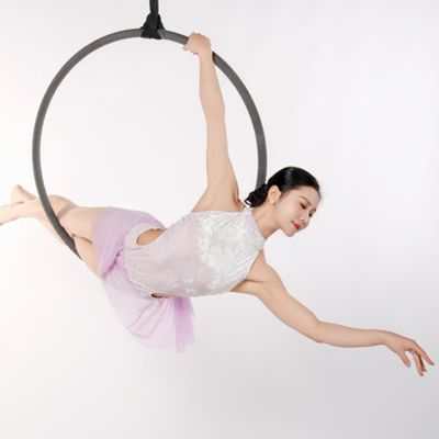 Aerial Hoop, Single Point Aerial Hoop Equipment Kit, Pilates Circles, Gymnastic Equipment for Training Performance, Support Customization,90CM/32MM