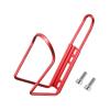 HARFINGTON Bicycle Water Bottle Cage 5.7" Lightweight Aluminum Basic Bike Universal Water Bottle Holder Mount with Screws for MTB Mountain Road Gravel, Red view 3