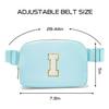 Gitus Birthday Gifts for 8 9 10 11 12 13 Year Old Girls Personalized Fanny Pack Crossbody Bags with Initial Letter Patch Belt Bag for Teen Girls Cute Trendy Stuff Travel Essentials (Icingblue-I) view 3
