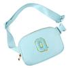 Gitus Gifts for 8 9 10 11 12 Year Old Girls Belt Bag Fanny Pack Crossbody Bags with Initial Letter Patch Cute Stuff Birthday Gifts for Teen Girls Women Personalized Trend Stuff (Icing Blue-Q) view 1