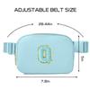Gitus Gifts for 8 9 10 11 12 Year Old Girls Belt Bag Fanny Pack Crossbody Bags with Initial Letter Patch Cute Stuff Birthday Gifts for Teen Girls Women Personalized Trend Stuff (Icing Blue-Q) view 3