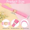 Molain 2 Pcs Girls Belt for Waist Size 15-30", PU Leather Waist Belt, Elastic Stretch Belts for Kids Dress Jeans (Red,Pink) view 2