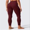 CRZ YOGA Butterlift Workout Leggings 25" - High Waisted Pilates Gym Athletic Womens Yoga Pants Buttery Soft Red Merlot Small view 2