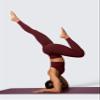 CRZ YOGA Butterlift Workout Leggings 25" - High Waisted Pilates Gym Athletic Womens Yoga Pants Buttery Soft Red Merlot Small view 3