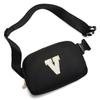 Gitus Birthday Gifts for 8 9 10 11 12 13 Year Old Girls Personalized Fanny Pack Crossbody Bags with Initial Letter Patch Belt Bag for Teen Girls Cute Trendy Stuff Travel Essentials (Black-V) view 1
