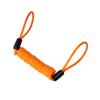 PLAFOPE 1.2m Motorcycle Disc Lock Cable Coiled Steel Wire Orange Anti-Theft Lock for Motorbikes Scooters and Bicycles Lightweight and Durable Design view 1