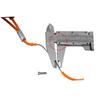 PLAFOPE 1.2m Motorcycle Disc Lock Cable Coiled Steel Wire Orange Anti-Theft Lock for Motorbikes Scooters and Bicycles Lightweight and Durable Design view 2