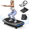MERACH 4D Vibration Plate Exercise Machine, 7-in-1 Vibration Plate with Glide, Swing & Massage, Vibrating Plates with Whole Body Workout Sculpting Platform for Home Fitness for Women Men (Grey) view 1