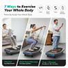 MERACH 4D Vibration Plate Exercise Machine, 7-in-1 Vibration Plate with Glide, Swing & Massage, Vibrating Plates with Whole Body Workout Sculpting Platform for Home Fitness for Women Men (Grey) view 2