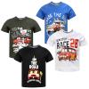 Toddler Boys Shirts Short-Sleeve Little Kids t Shirts Boys' Tops, Tees & Shirts Graphic TEE Age for 2-7 Years 4-Pack view 1