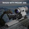 BINOCK NVG50 Helmet Night Vision Monoculars, 2K PVS 14Tactical Night Vision Goggles with 4 Color Modes 1-4X Magnification, 940 nm IR Military Night Vision Scope for Camping Outdoor Observation view 2