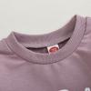 Toddler Baby Girl Fall Clothes Funny Letter Sweatshirt Pants Set 6M-3T view 4