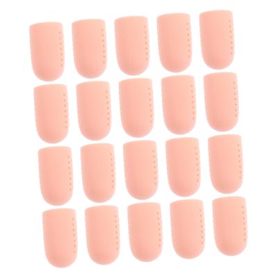 NOLITOY 20pcs Breathable Toe Protector Sleeves with Hole -skid and Abrasion Cover for Corns Calluses and Blisters Comfortable Fit for Daily Wear