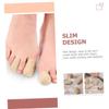 Soft Toe Sleeves Protector 2pcs Silicone Nylon for Toe Finger view 2