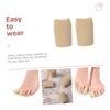 Soft Toe Sleeves Protector 2pcs Silicone Nylon for Toe Finger view 3
