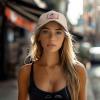 Antler Farm Tractor American Flag Retro Adult Corduroy Baseball Cap Soft Adjustable Dad Hat Trucker Hats38 Beige view 3