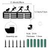 CREATCABIN Track and Field Medal Holder Medal Display Rack Wall Frame Athletics Runner Sports Race Ribbons Hanging Mount Small Hooks for Wall Running Runners Marathon Athlete Medalist 11.4x5.1Inch view 2