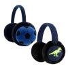 XIAOHAWANG Kids Boy Warm Earmuffs for Children Girl Winter Ear Muffs Cold Weather Ear Warmer (2 Pack-navy soccer&dino) view 1