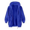 Muscularfit Mens Fuzzy Sherpa Jacket Fleece Long Sleeve Full-Zip Hooded Shirt Casual Warm Winter Jacket Coats Outdoor Fashion Cyber of Monday Deals 2024 Men Sweatshirts for Men Graphic Design Blue L view 3