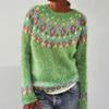 Fair Isle Sweater Deals Womens Clothes Pull Over Sweaters Womens Navy Blue Sweater Sequin Christmas Sweater Thermal Sweater of Today Prime Lighting Deals 2Green 4X-Large view 2