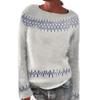Amaon Fair Isle Oversized Turtleneck Cardigan Sweater Women's Snowman & Rainbow Chunky Sweater 2023 Large view 1