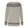 Amaon Fair Isle Oversized Turtleneck Cardigan Sweater Women's Snowman & Rainbow Chunky Sweater 2023 Large view 4
