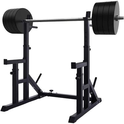 Dumbbell Bench Fitness Equipment Adjustable Height Squat Rack Barbell Free Bench Press Portable Rack, for Standard and [Just a Barbell Rack], Made of Heavy-Duty Steel Tube Frame Maximum
