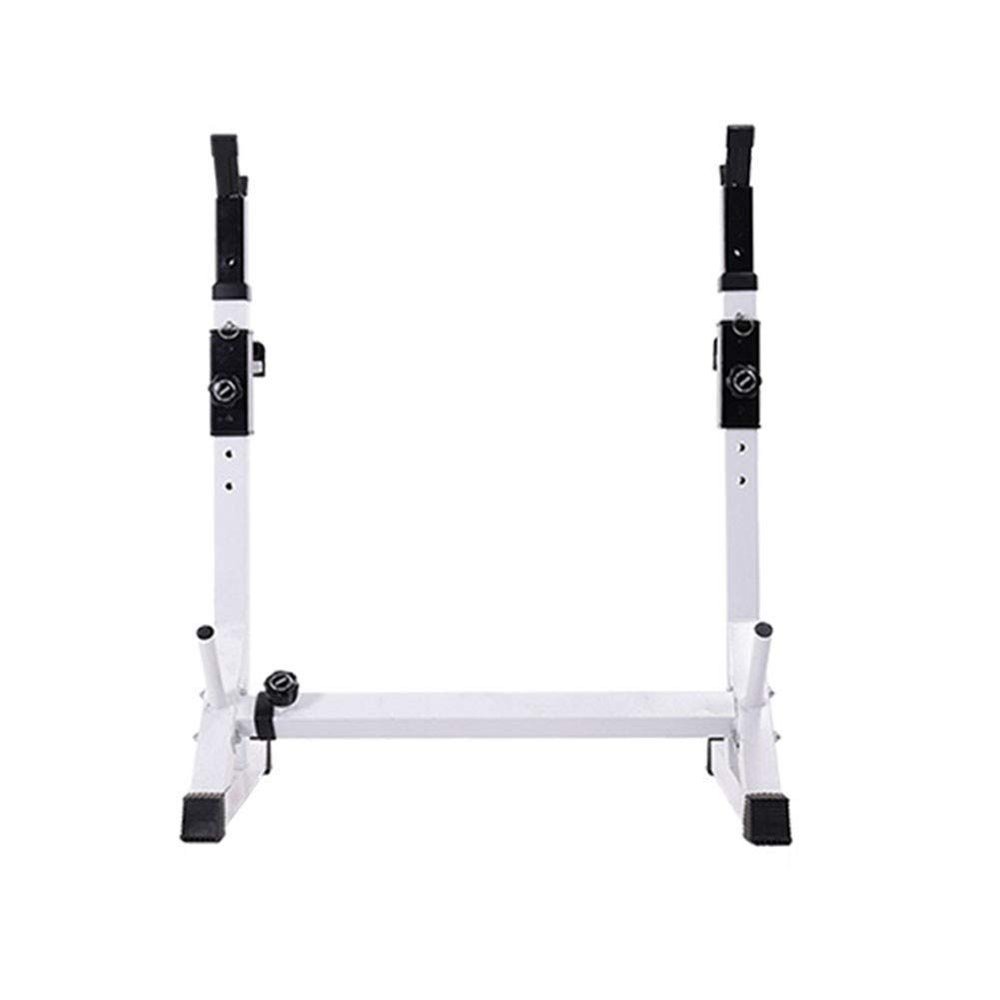 Squat Stands, Fitness Barbell Rack Weight Lifting Rack Bench Press Rack Dumbbell Stand, Height and Width Adjustable, Strength Training Stand for Indoor Gym
