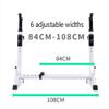 Squat Stands, Fitness Barbell Rack Weight Lifting Rack Bench Press Rack Dumbbell Stand, Height and Width Adjustable, Strength Training Stand for Indoor Gym view 2