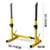 Dumbbell Squat Racks Adjustable Barbell Rack Multifunctional Squat Rack Power Rack Squat Stands Bench Barbell Rack Adjustable Swuat Rack Strengthening of Fitness & Gym, Yellow view 2