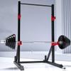 Barbell Rack, Adjustable Squat Rack Strength Training Fitness Barbell, Squat Stands Rack Barbell Free Press Bench Home Gym Strength Training Stand Fitness view 4