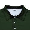 ZYXTIM Mens Henley Long Sleeve Oversize Button Up Lapel Casual Smart Business Work Shirts Lightweight Stretch Golf Polo Shirt Brown view 4