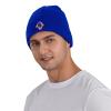 Hand Tear Flag of Indiana Beanie for Men Women Knit Cuffed Beanies Warm Winter Hat Skull Cap Blue view 4