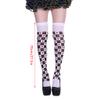 Zksbdxz Sock,Halloween Women Thigh High Stockings Funny Card Suit Flower Heart Print Over Knee Long Socks Cosplay Costume view 3