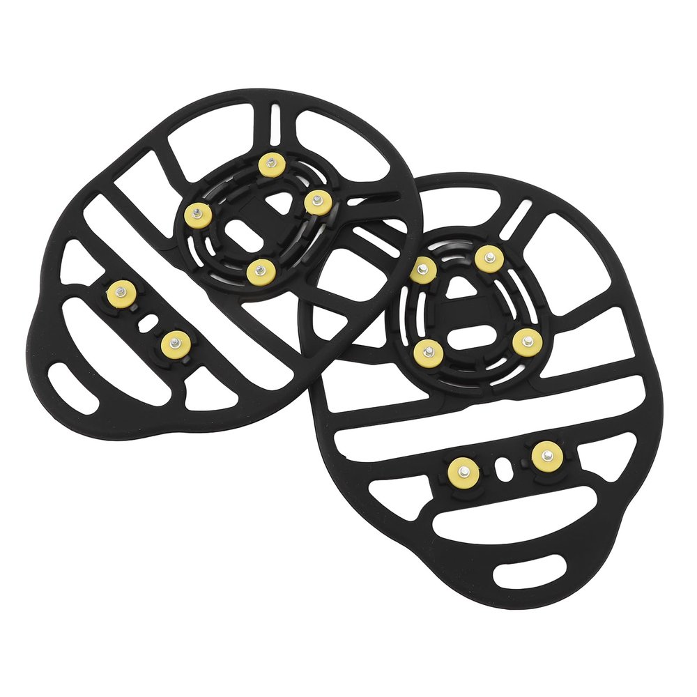 1 Pair Ice Cleats Snow Traction Cleats Crampons for Shoe and Boots, 6 Studs Non Slip Ice Grippers Traction Cleats Snow Shoe Spikes Grips, Walking on Snow and Ice