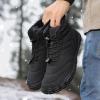 GTGVOEQV Winter Snow Boots Running Sneakers Non Slip Casual Barefoot Shoes Waterproof High Top for Travel Climbing Hiking (D528 black, Adult, Women's, 13.5, Digital, US Shoe System, Wide Leg Pants) view 2