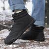 GTGVOEQV Winter Snow Boots Running Sneakers Non Slip Casual Barefoot Shoes Waterproof High Top for Travel Climbing Hiking (D528 black, Adult, Women's, 13.5, Digital, US Shoe System, Wide Leg Pants) view 3