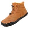GTGVOEQV Winter Snow Boots Running Sneakers Non Slip Casual Barefoot Shoes Waterproof High Top for Travel Climbing Hiking (D528 brown, Adult, Women's, 7.5, Digital, US Shoe System, Wide Leg Pants) view 1